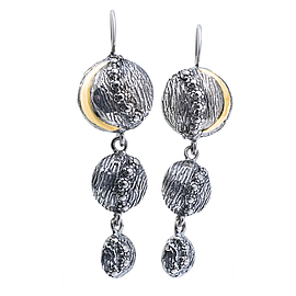 Silver and Gold Earrings