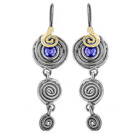 Silver and Gold Earrings
