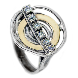 Silver and Gold Ring