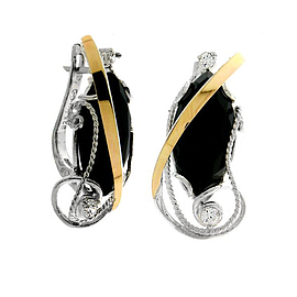 Silver and Gold Earrings