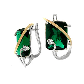 Silver and Gold Earrings