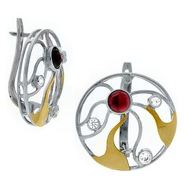 Silver and Gold Earrings