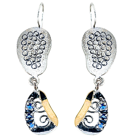Silver and Gold Earrings