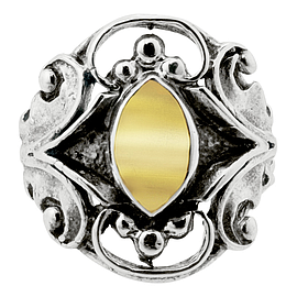 Silver and Gold Ring