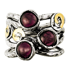 Silver and Gold Ring