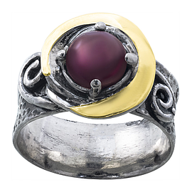 Silver and Gold Ring