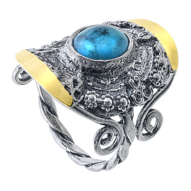 Silver and Gold Ring