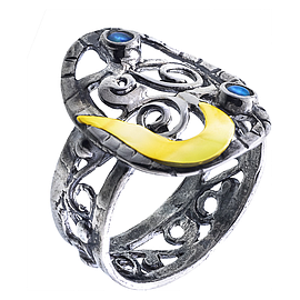 Silver and Gold Ring