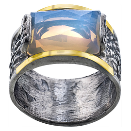 Silver and Gold Ring