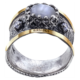 Silver and Gold Ring