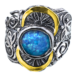 Silver and Gold Ring