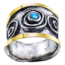 Silver and Gold Ring