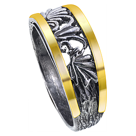 Silver and Gold Ring