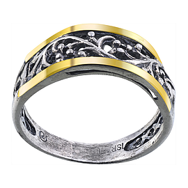 Silver and Gold Ring