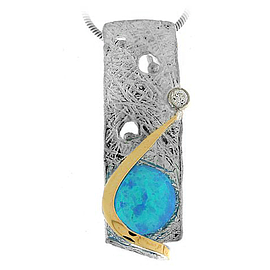 Silver and Gold Pendant