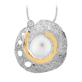 Silver and Gold Pendant