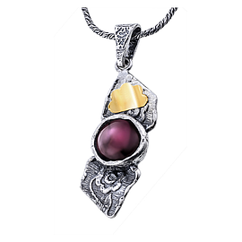 Silver and Gold Pendant