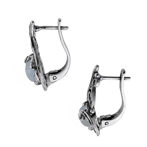 Silver earrings