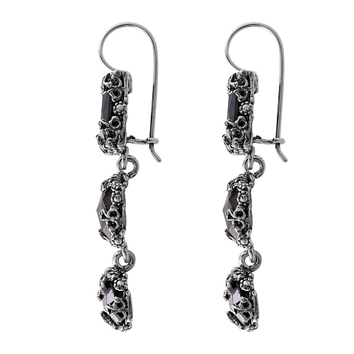 Silver earrings