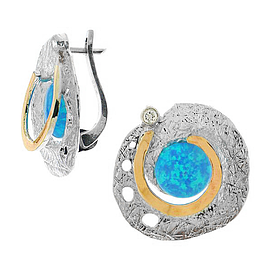 Silver and Gold Earrings