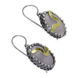 Silver and Gold Earrings