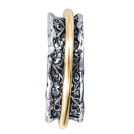 Silver and Gold Ring