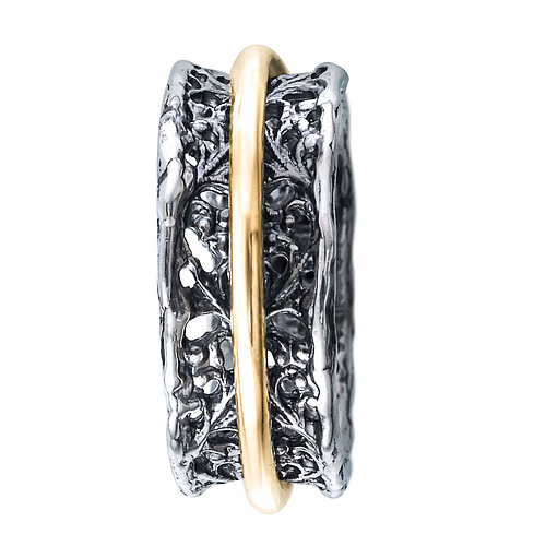 Silver and Gold Ring