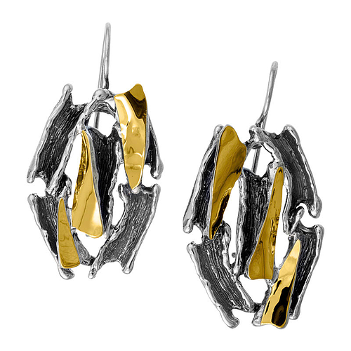 Silver and Gold Earrings