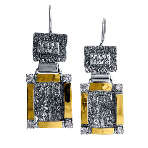 Silver and Gold Earrings