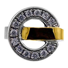 Silver and Gold Ring