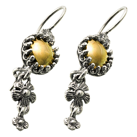 Silver and Gold Earrings