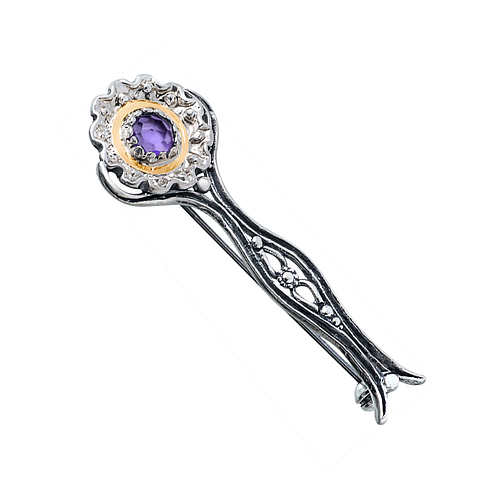 Silver and Gold Brooch