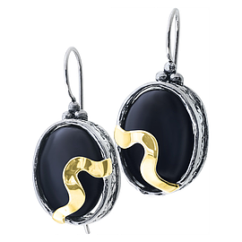 Silver and Gold Earrings