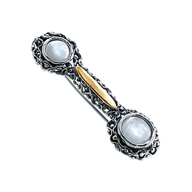 Silver and Gold Brooch