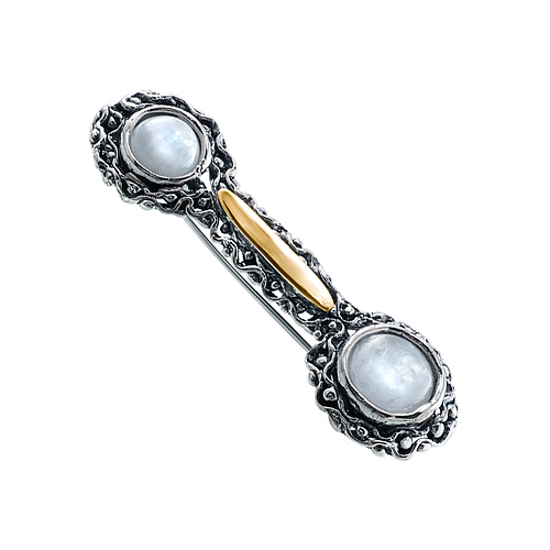 Silver and Gold Brooch