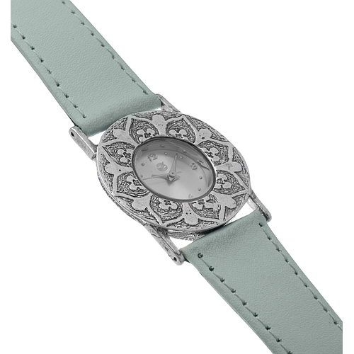 Silver Leather watch