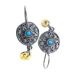 Silver and Gold Earrings