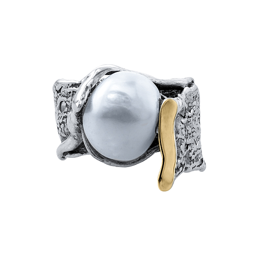 Silver and Gold Ring 