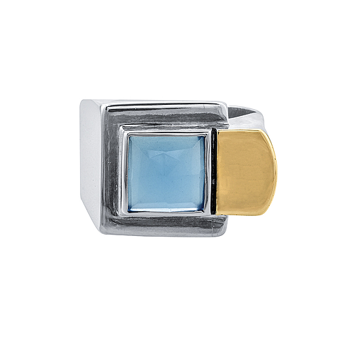 Silver and Gold Ring