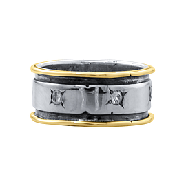 Silver and Gold Ring