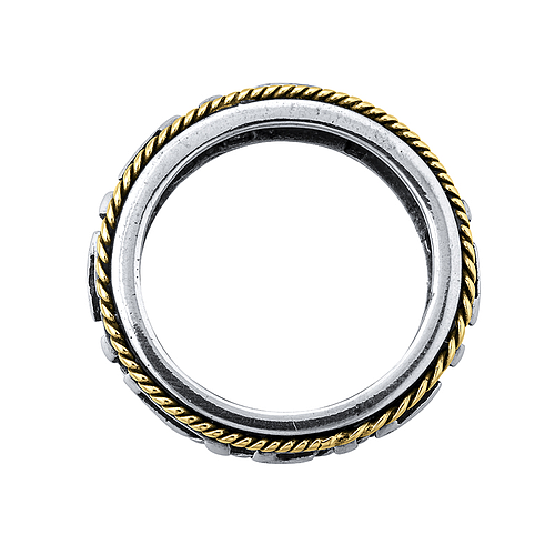 Silver and Gold Ring