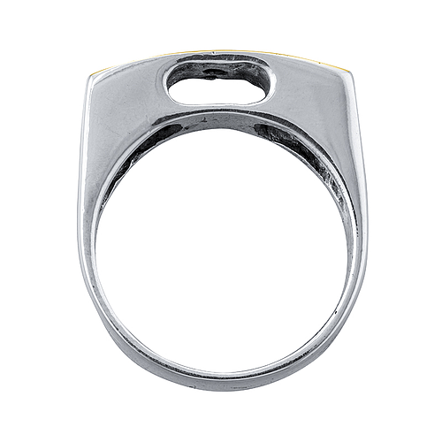 Silver and Gold Ring