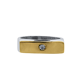 Silver and Gold Ring