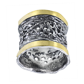 Silver and Gold Ring