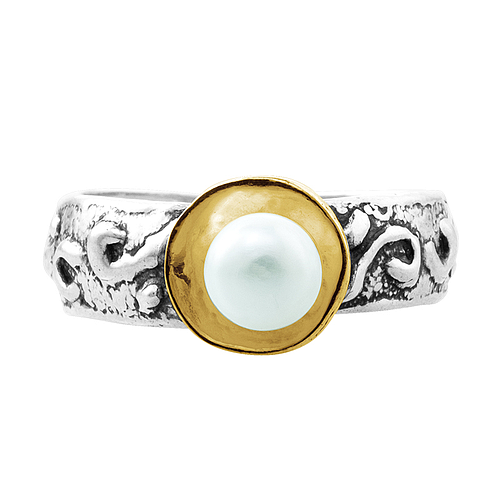 Silver and Gold Ring