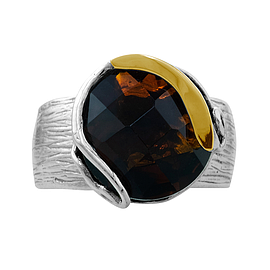 Silver and Gold Ring