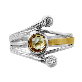 Silver and Gold Ring