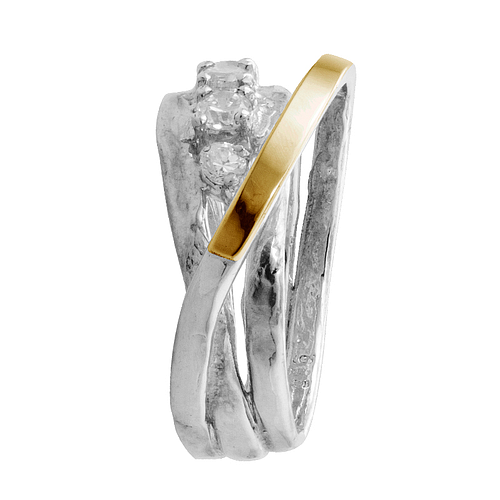 Silver and Gold Ring