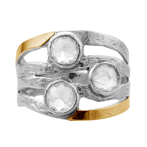 Silver and Gold Ring