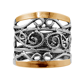 Silver and Gold Ring